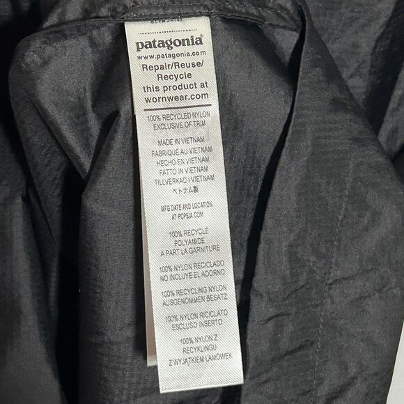 New Patagonia Houdini Jacket Size XXL Black Women's Full Zip SEE DESCRIPTION - Picture 8 of 10